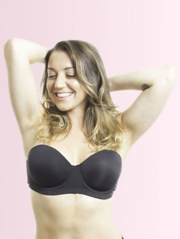 Strapless bra - black Colour