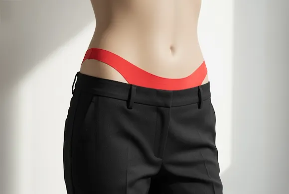 how to avoid peaking out of low rise jeans