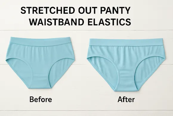 stretched out panty waistband elastics