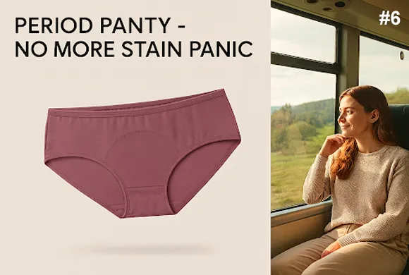 using period panty helps to avoid period stains