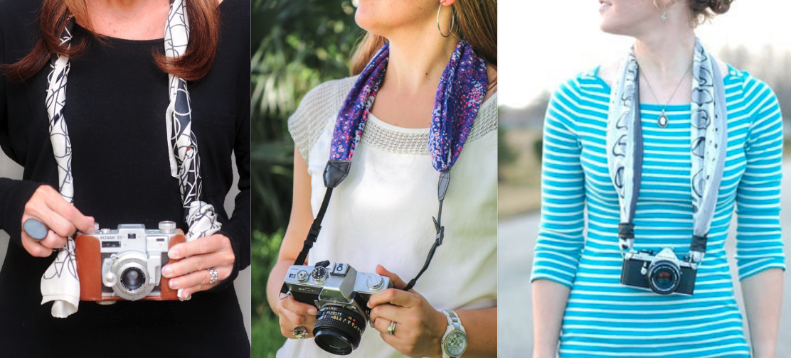 Camera Strap using Scarfs