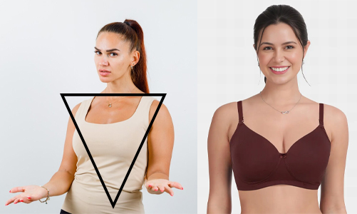 Inverted Triangle Body Shape of women