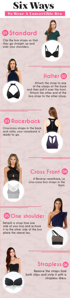 ways to wear a convertible bra