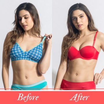 Before and After Photos of Push Up Bras