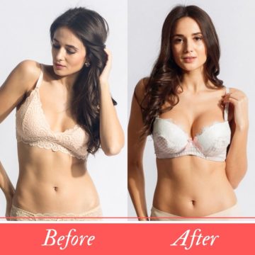 Before and After Photos of Push Up Bras