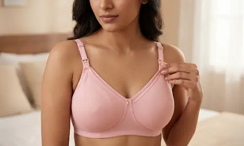Easy Access Shoulder Clasp Nursing Bra