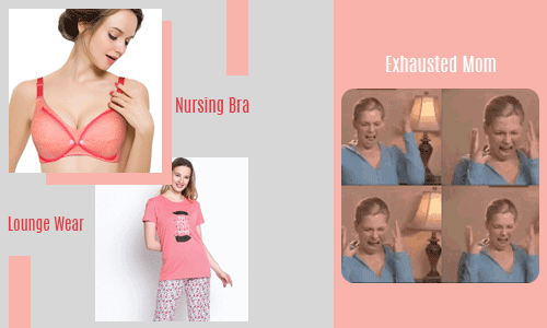 Nursing bra and Loungewear Women for exhausted mom