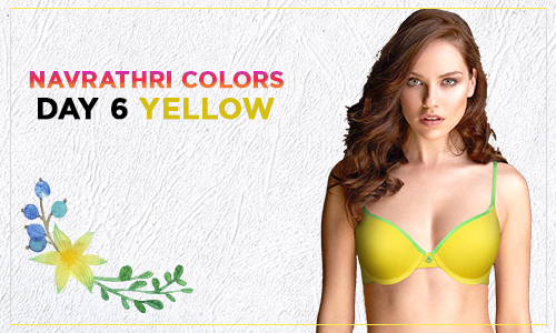 Yellow Padded Bra to go with traditional dress this navratri 