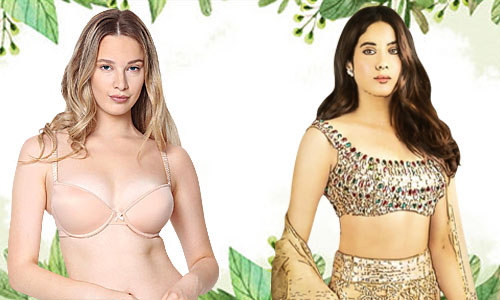 Nude Push up bra With navratri Outfits