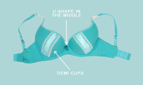 Types of bras: Demi Coverage Bra