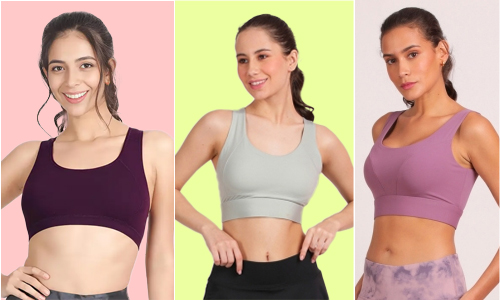 three impact levels of sports bras