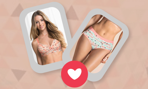  Abstract print bras and paintes collection