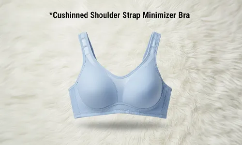 Cushioned Shoulder Strap Minimizer Bra