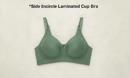 Side Encircle Laminated Cup Bra