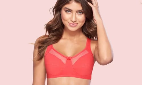 susie dubarry peach mesh neckline non padded everyday bra