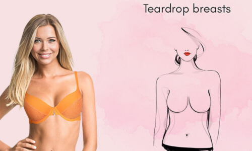 Seamless Teardrop Bra Cup - Black