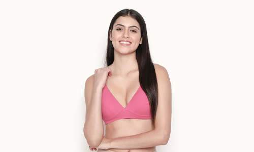 Non-padded plunge bra