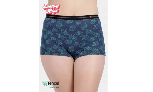 panty with wide waistband for strawberry shaped body type