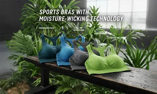 Sports Bras with Moisture-Wicking Technology