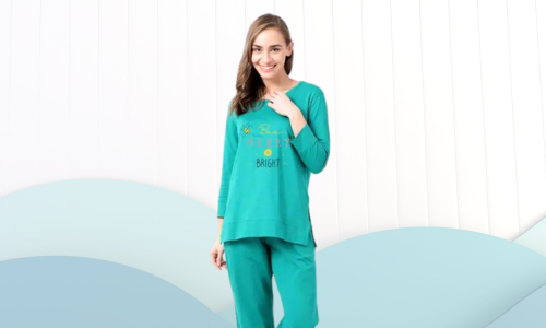 3/4th sleeved nightwear