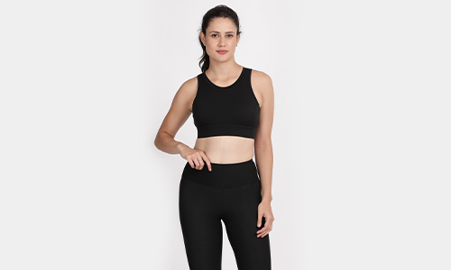 A medium-impact padded sports bra