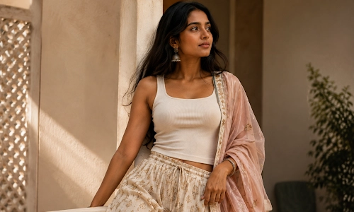 With Palazzos or a Dupatta for Indian-Fusion Looks