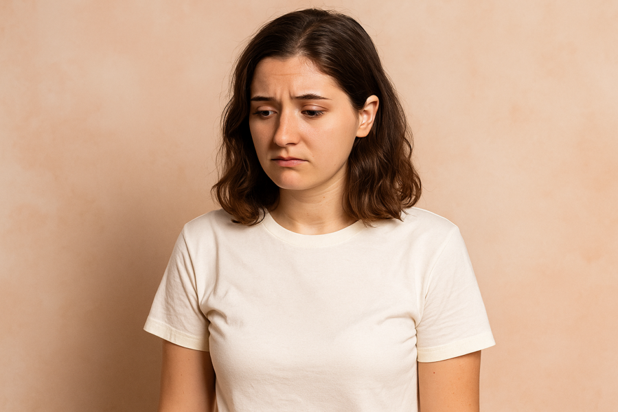 braless - lack of support 