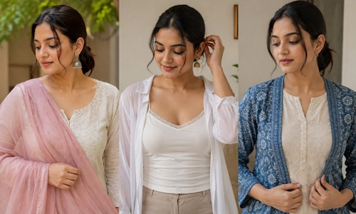 Layer with a Dupatta, Camisole, or Jacket