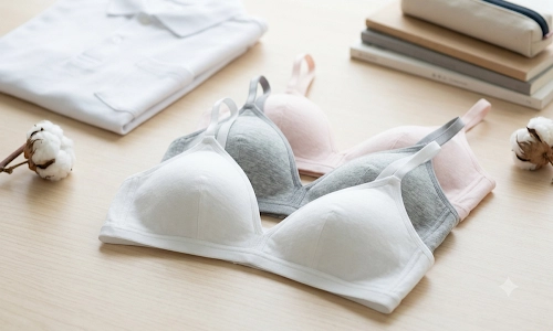 Wire-Free Cotton Bras