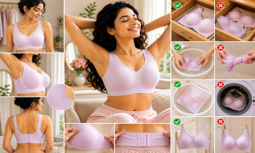 Side Support Seamless Bonded Bra 