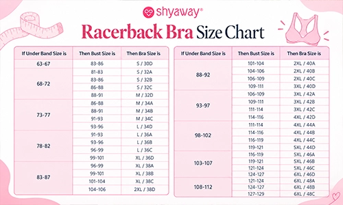  Racerback Bra Sizing Guide