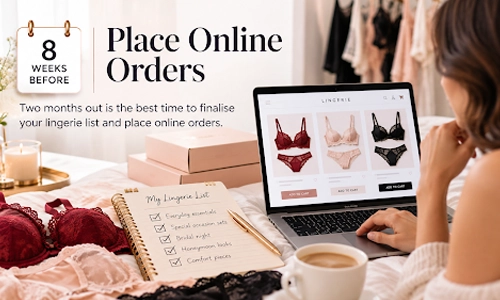 8 Weeks Before: Place Online Orders
