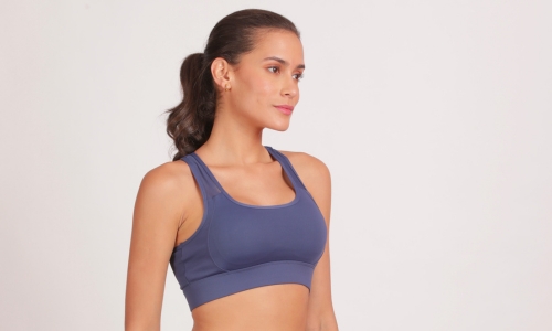 Sports Bra with Razorback Keyhole