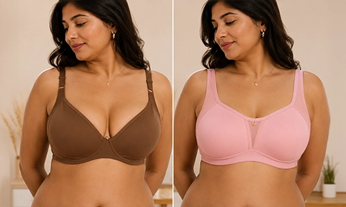 Balanced silhouette with supportive bra