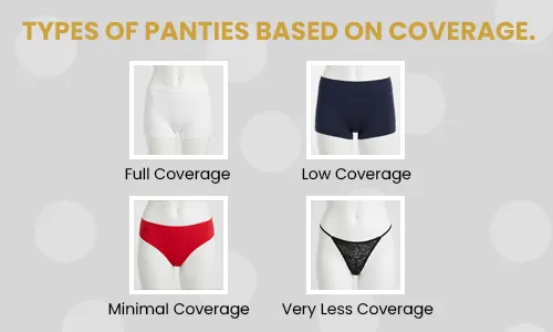Types of panties based on coverage