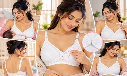 Cotton Spandex Nursing Bras