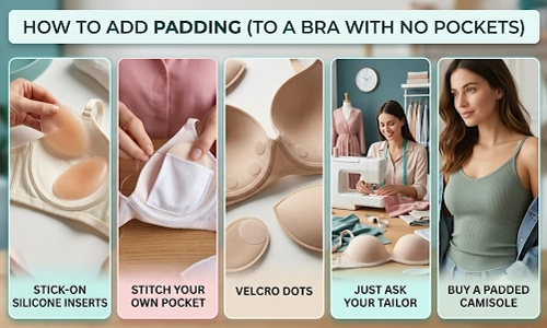 How Do I Add Padding In A Bra That Has No Pockets?