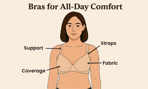 Bras for all day comfort