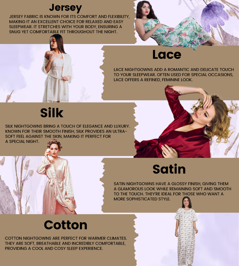 Types of Fabrics in Nightgown 