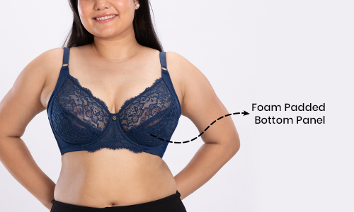  luna bra with foam padded panel