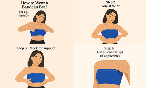 how to wear bandeau bra