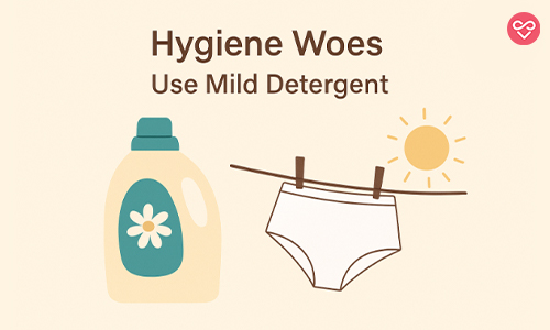 Detergent and sun-dried panties