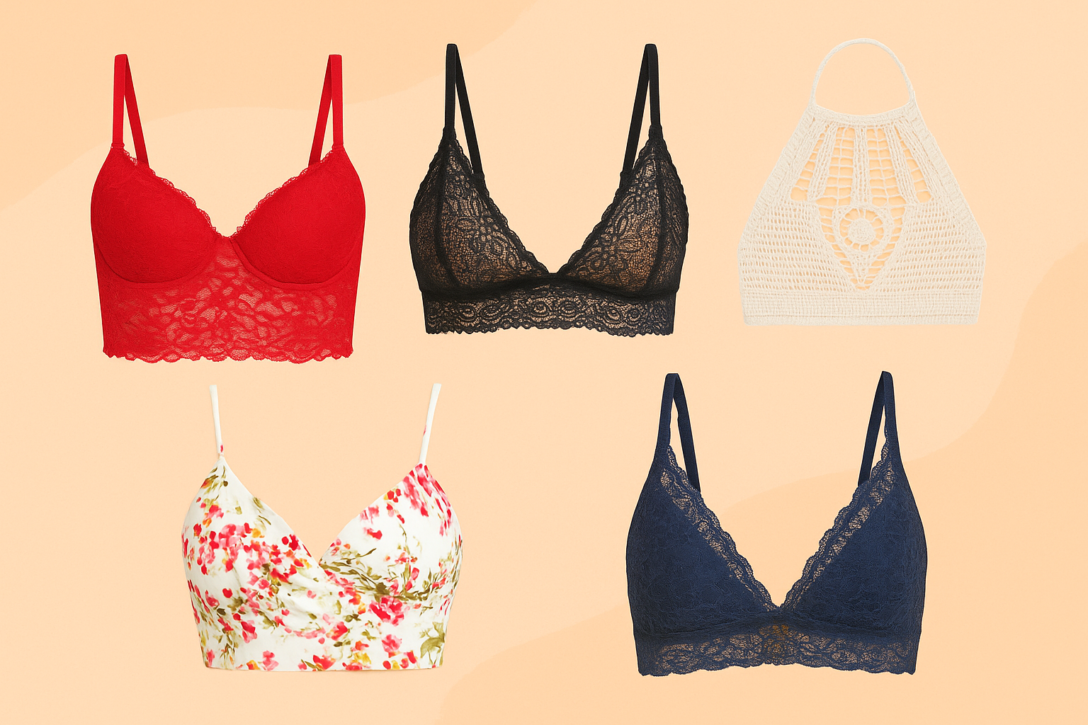 Variety of Elegant Bralettes