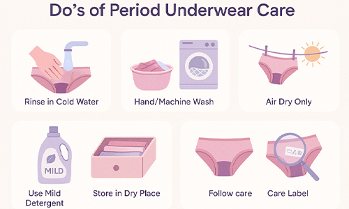 Do’s of Period Underwear Care