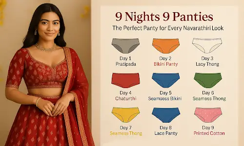 9 Colour Panties for 9 Days