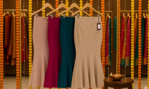 A mermaid saree shaper
