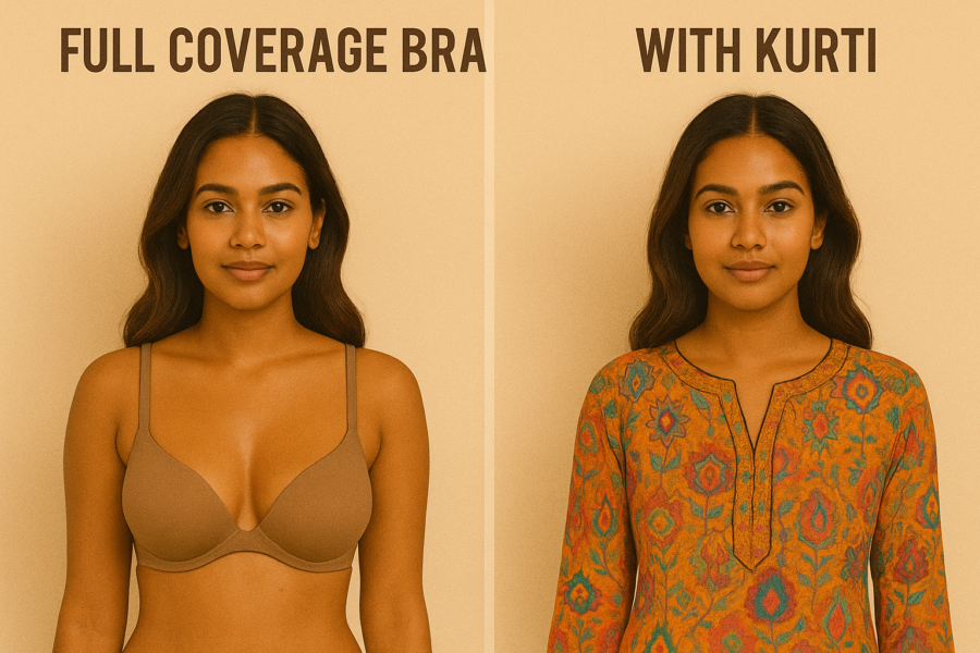 full coverage bra for kurtis