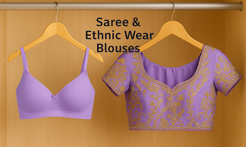 seamless bra for saree & ethnic wear blouses