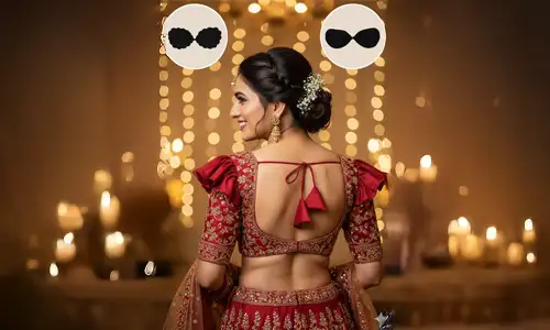 Adhesive or Stick on Bra For Deep-Back U or Scoop Blouse