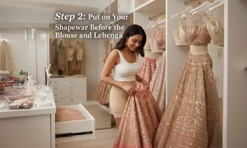 Put on Your Shapewear Before the Blouse and Lehenga